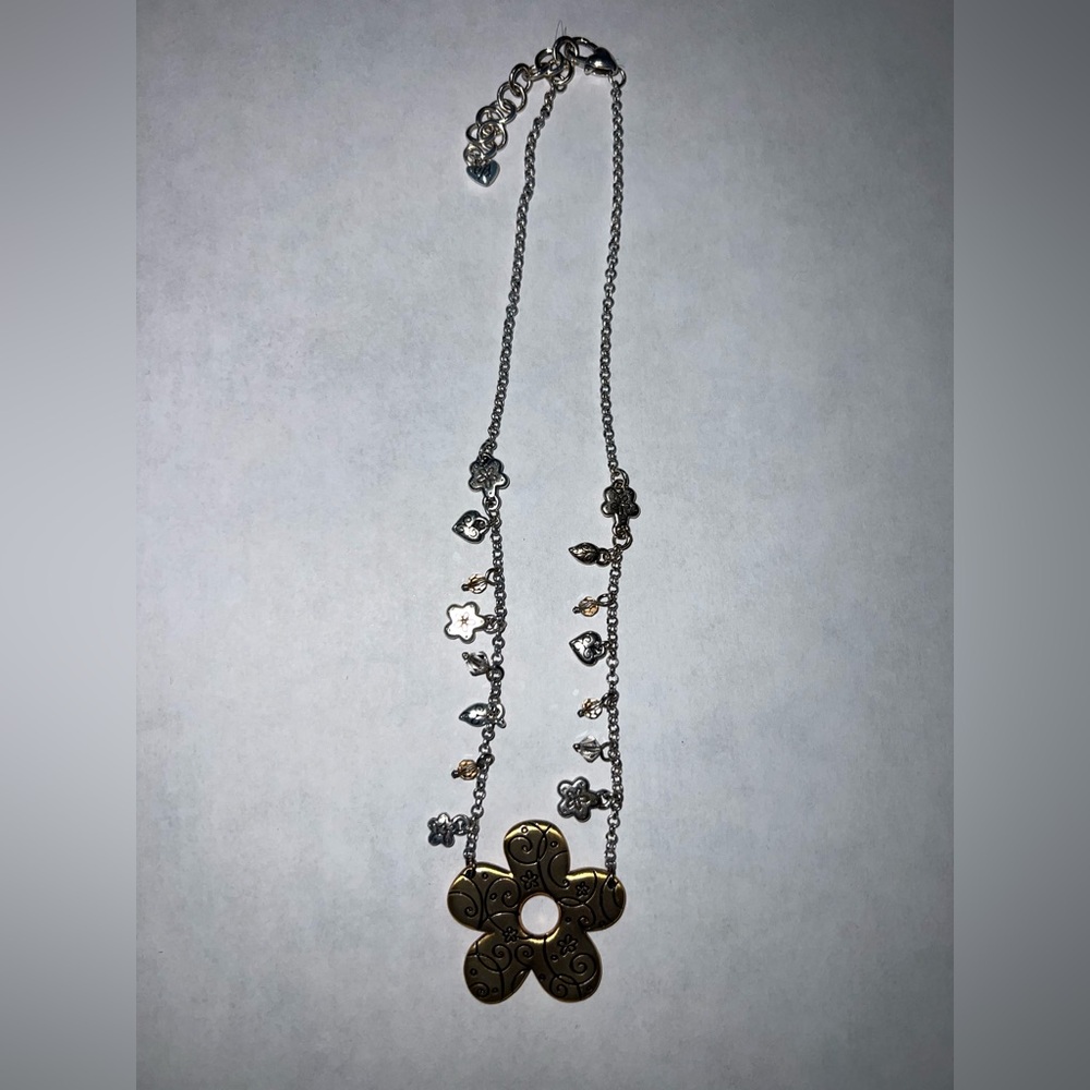 Brighton Gold and Silver Floral Necklace